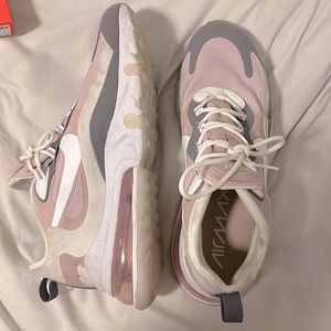 Pink, White, and Grey Nike air max